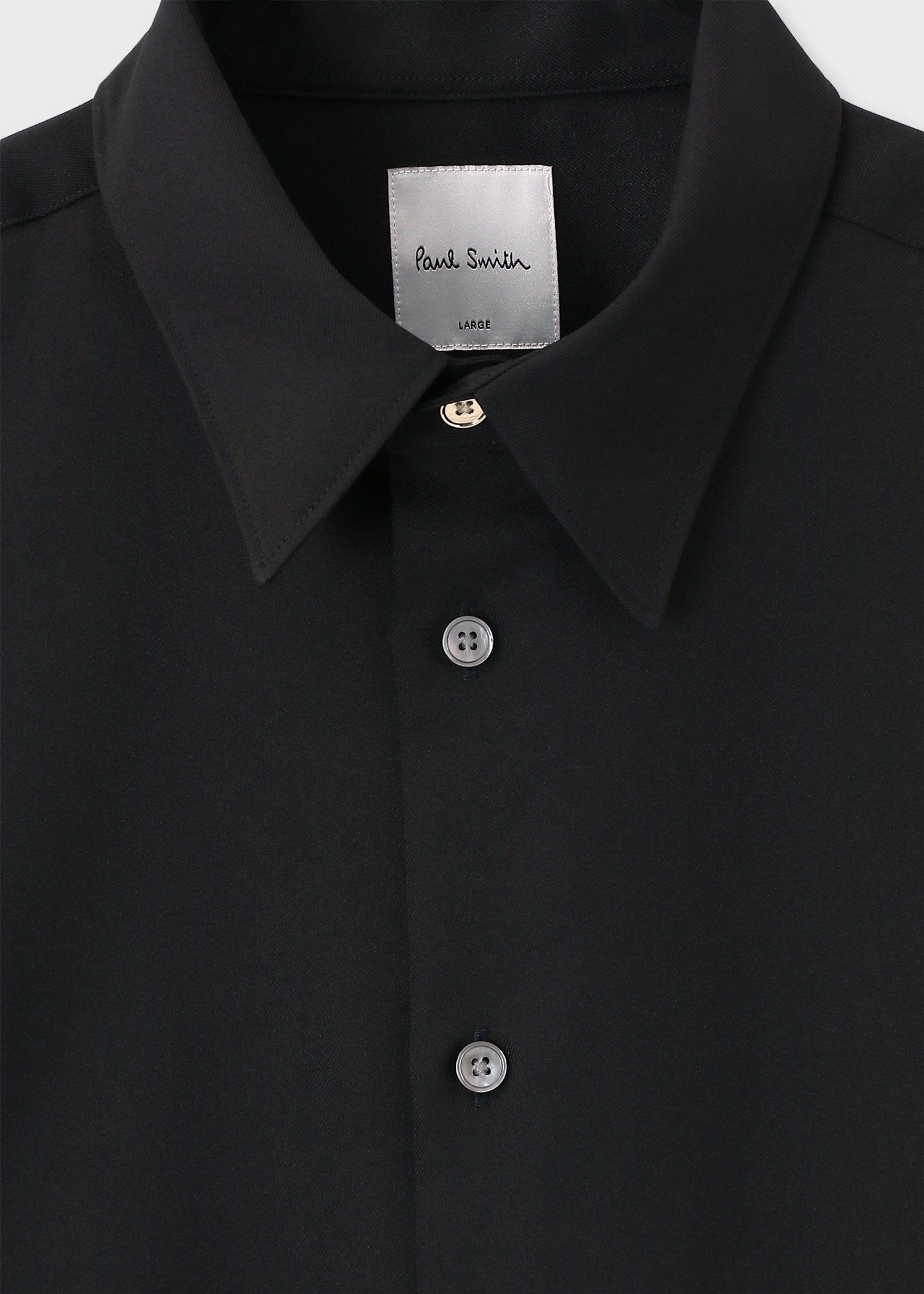 "Cropped logo" 長袖シャツ