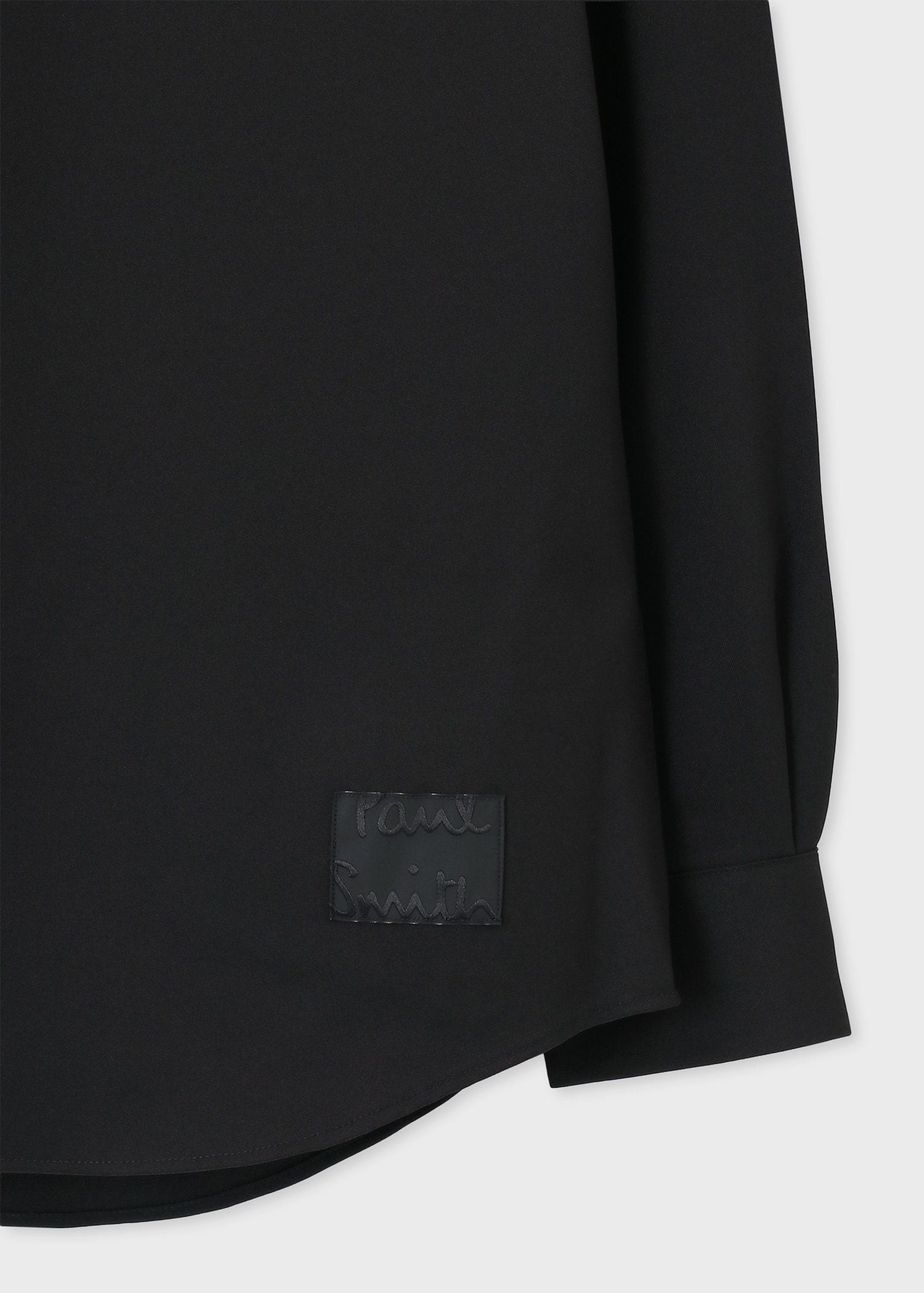 "Cropped logo" 長袖シャツ