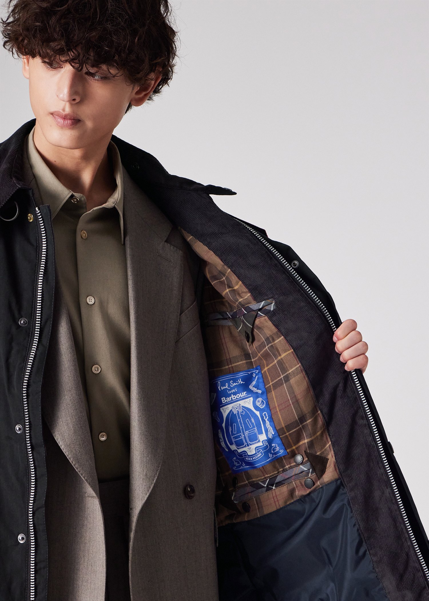 "Paul Smith Loves Barbour" Beeston ピーチスキンジャケット