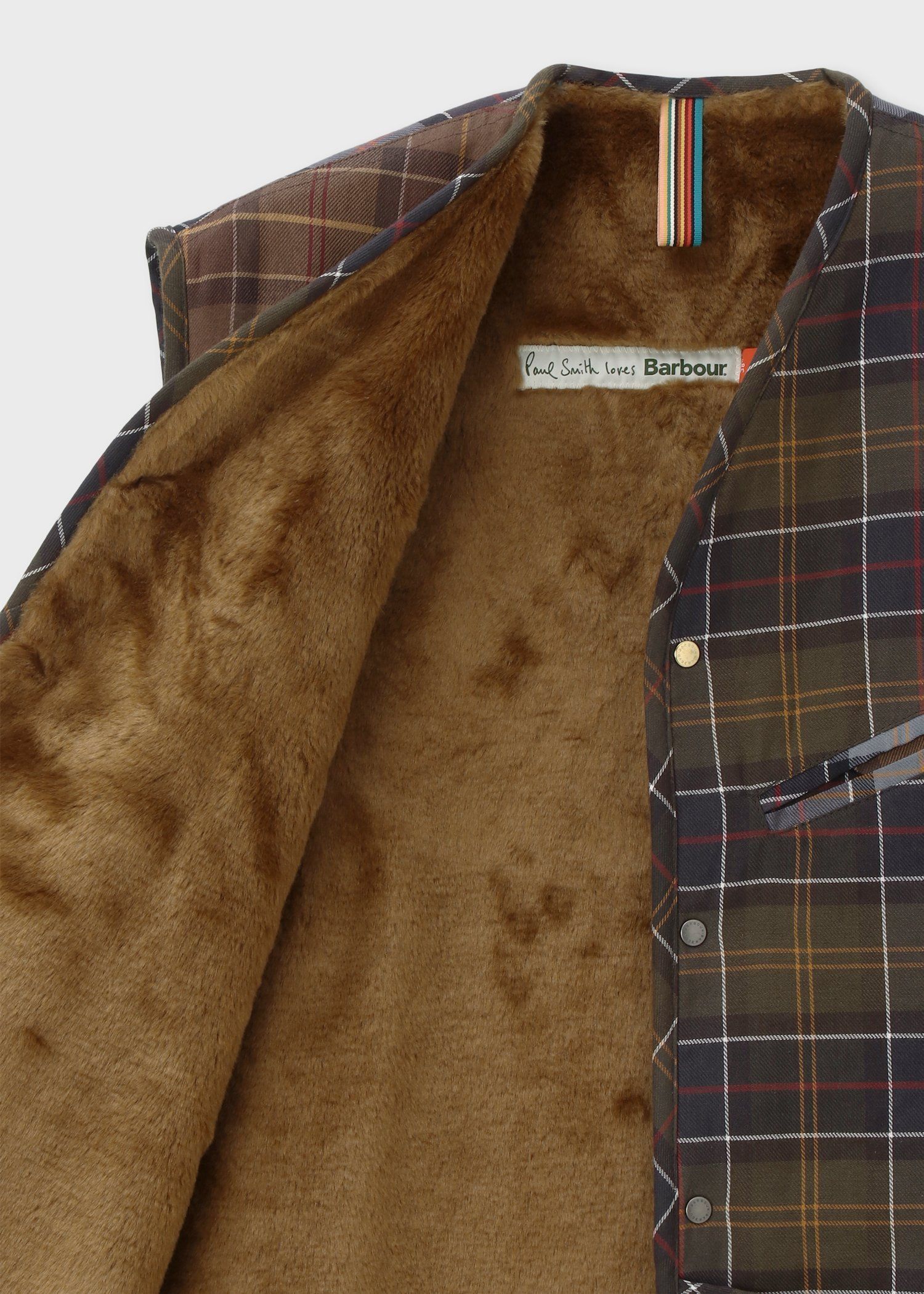 "Paul Smith Loves Barbour" タータンチェックベスト