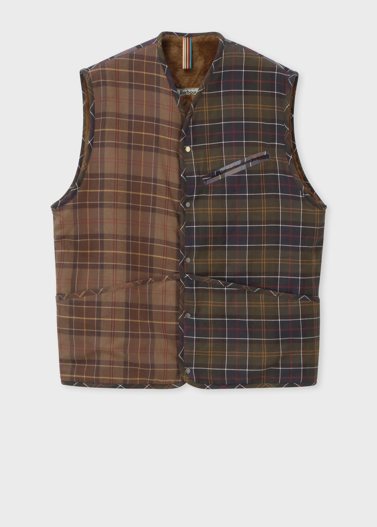 "Paul Smith Loves Barbour" タータンチェックベスト