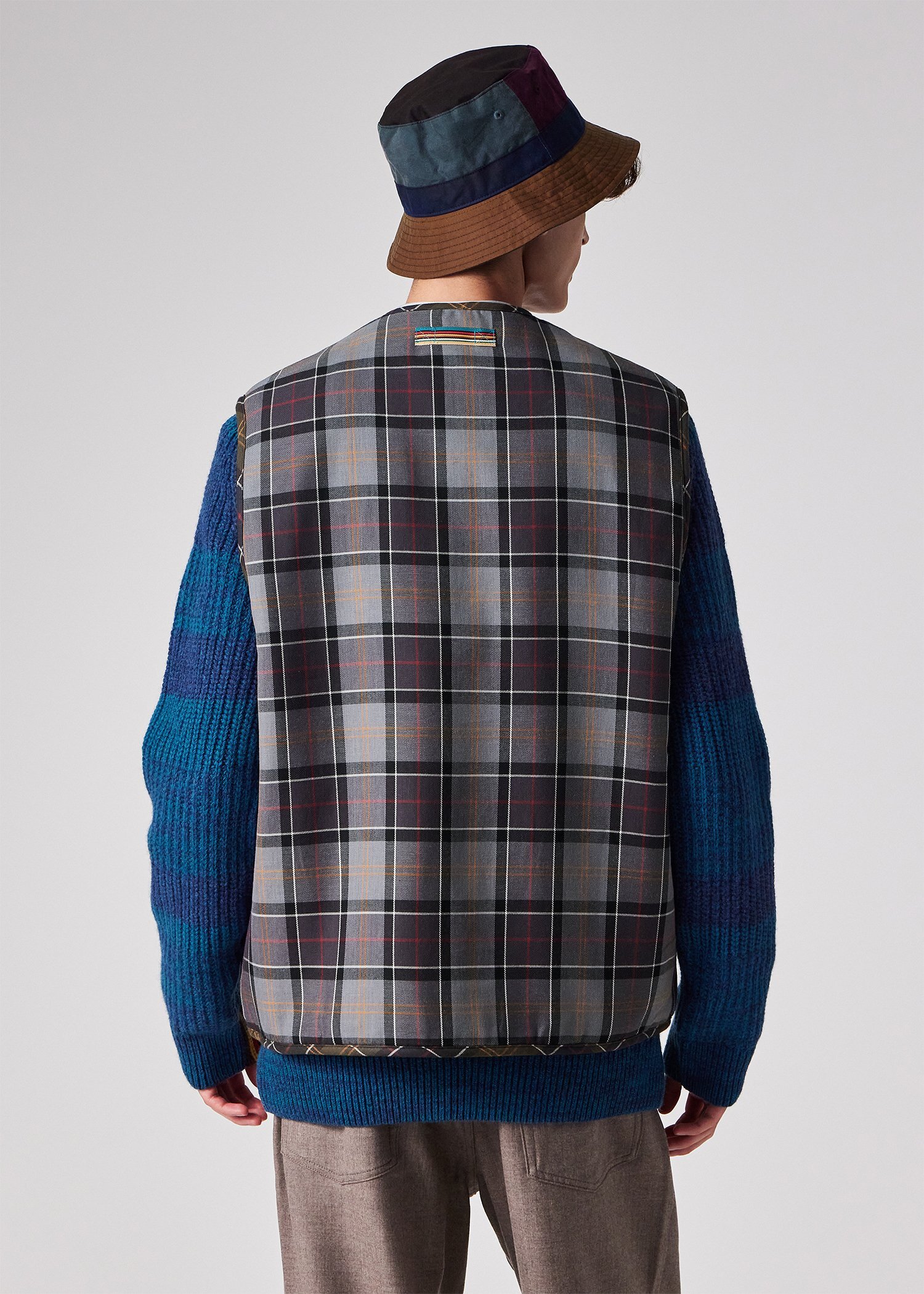 "Paul Smith Loves Barbour" タータンチェックベスト