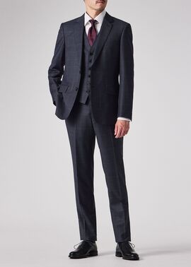 コントラストチェック 2B スーツ（ネイビー） ｜ポール・スミス