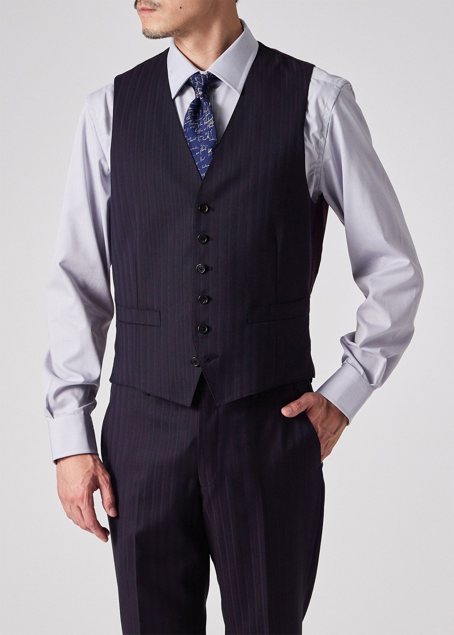 コントラストストライプ 6B ベスト