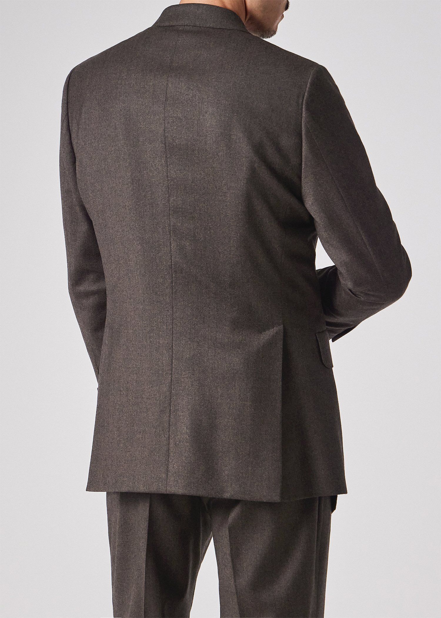 ウールカシミヤフランネル ダブルブレストジャケット