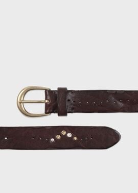 ヴィンテージライク スタッズ ベルト（ダークブラウン） ｜ポール・スミス
