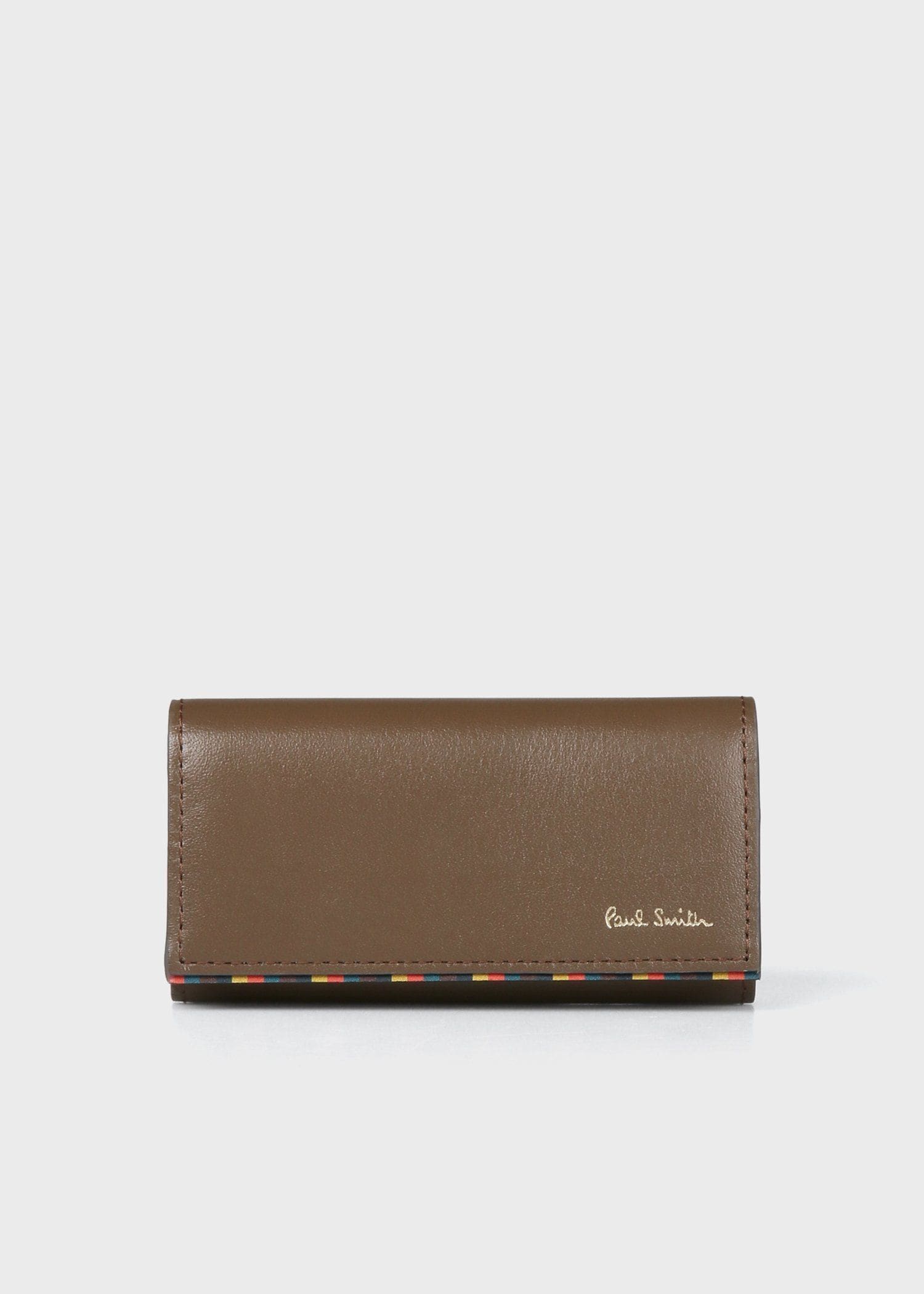 ブライトストライプトリム キーケース