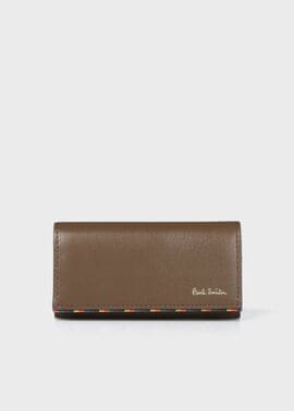 ブライトストライプトリム キーケース