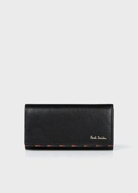 ブライトストライプトリム キーケース