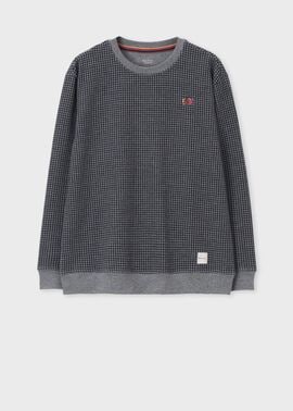 ハウンドトゥースジャカード ロングスリーブTシャツ