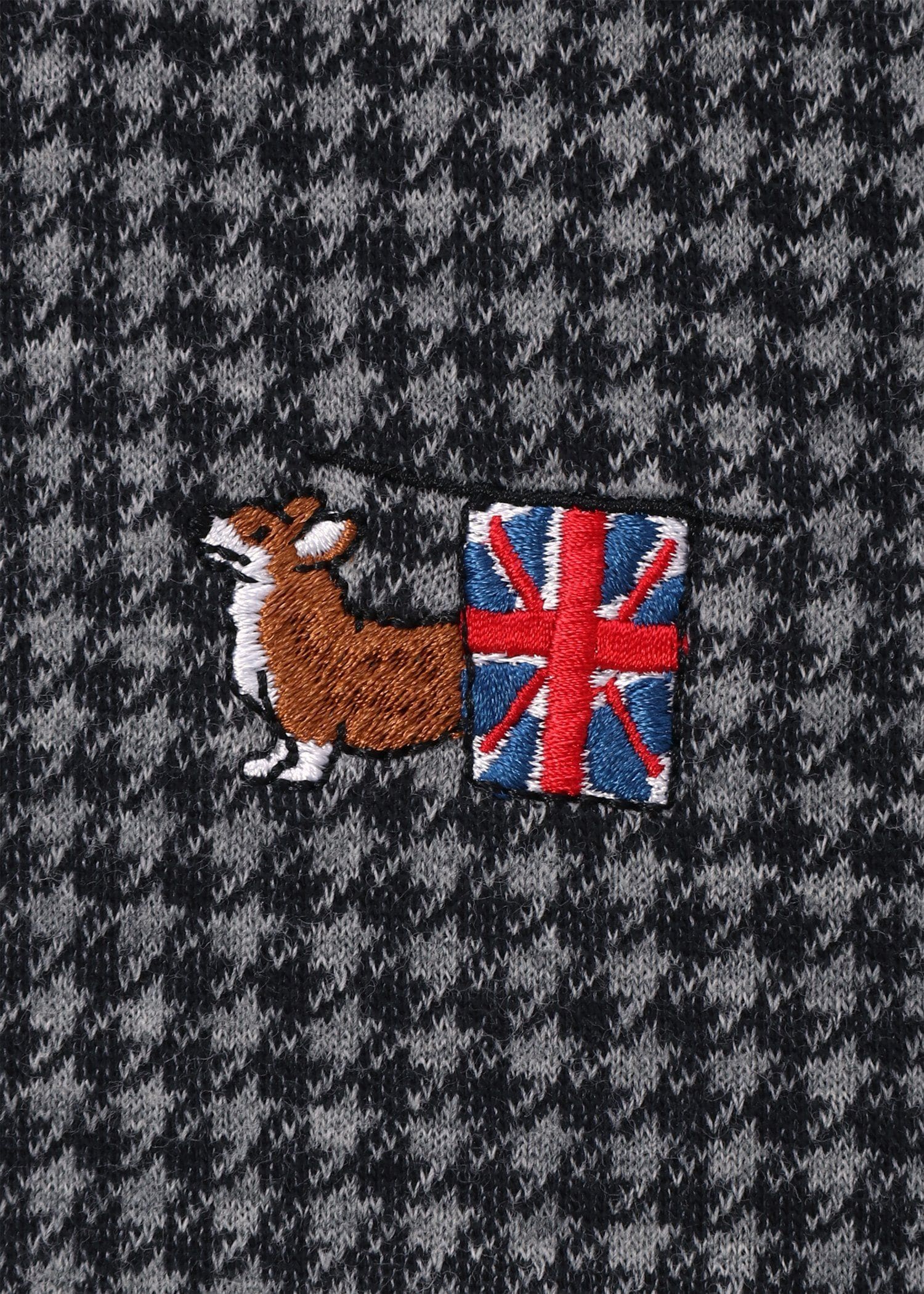 ハウンドトゥースジャカード ロングスリーブTシャツ