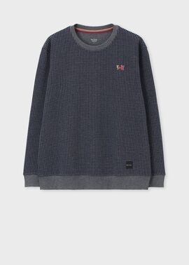 ハウンドトゥースジャカード ロングスリーブTシャツ