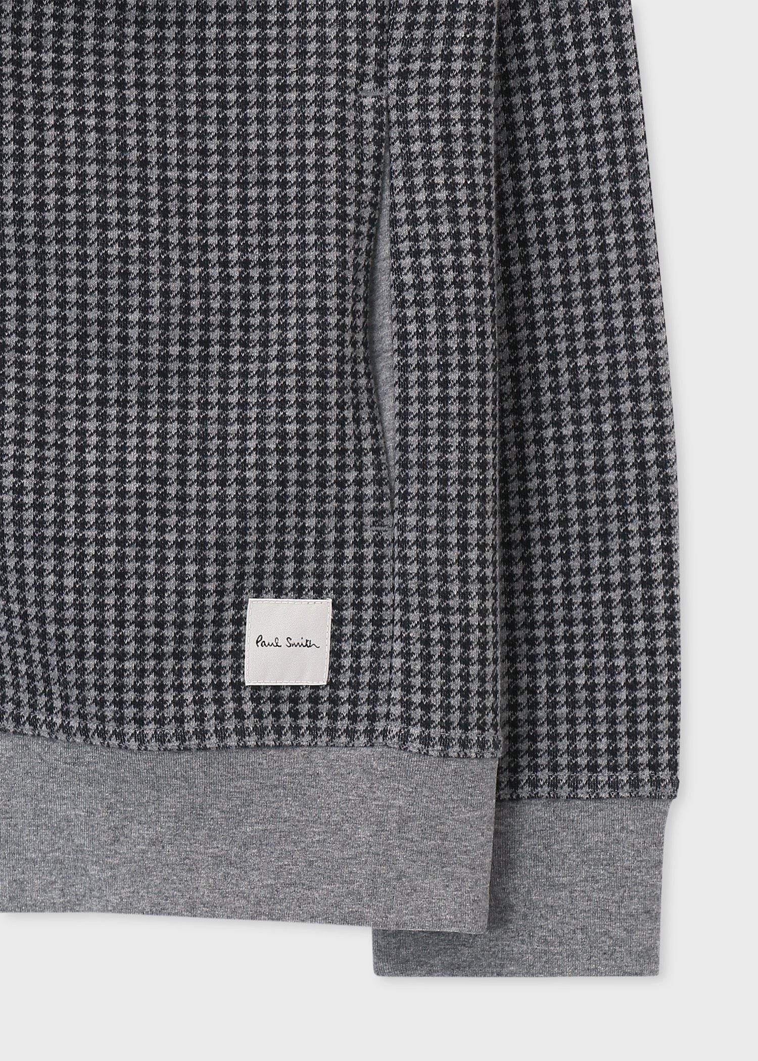 ハウンドトゥースジャカードジップアップ ブルゾン