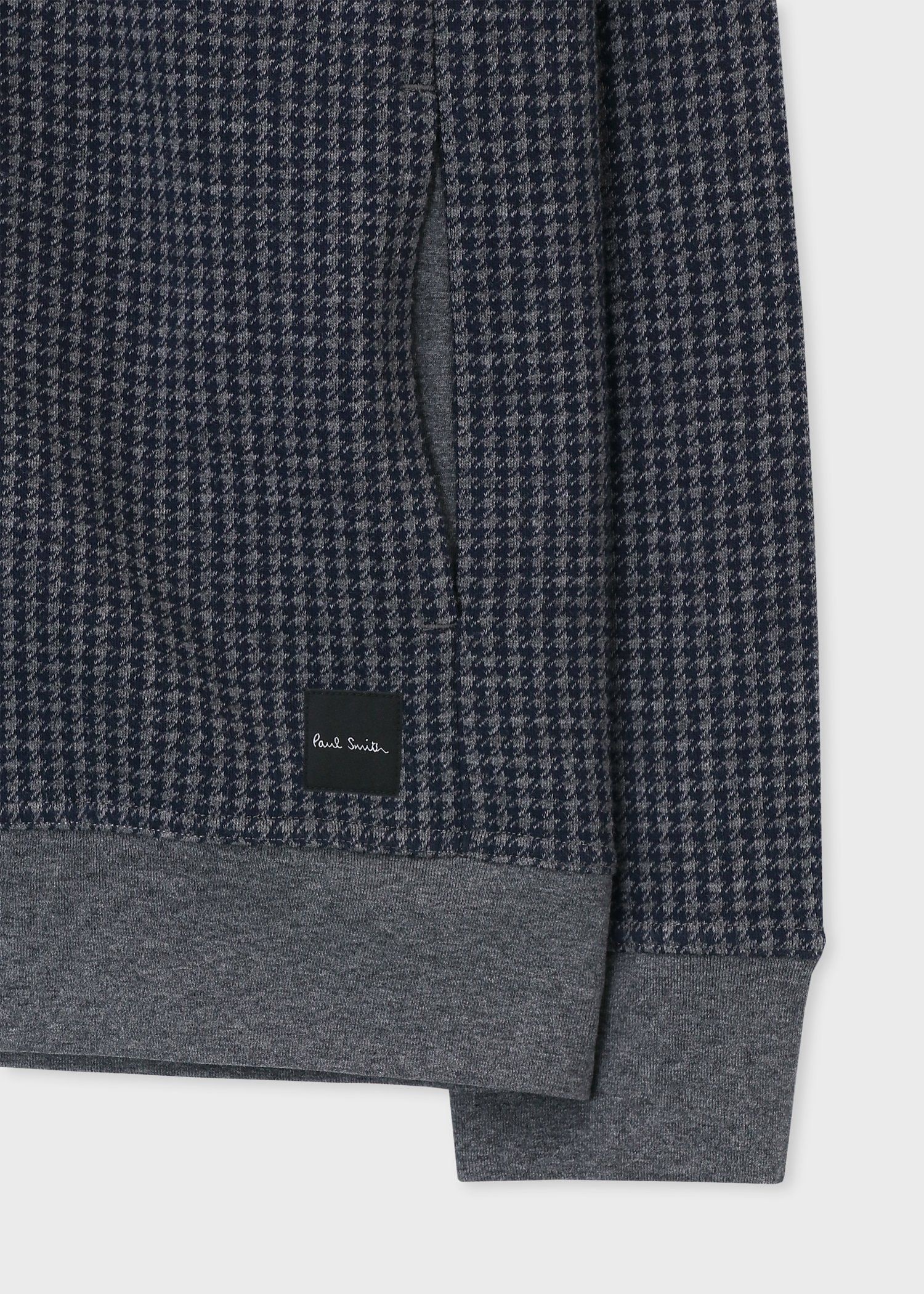 ハウンドトゥースジャカードジップアップ ブルゾン