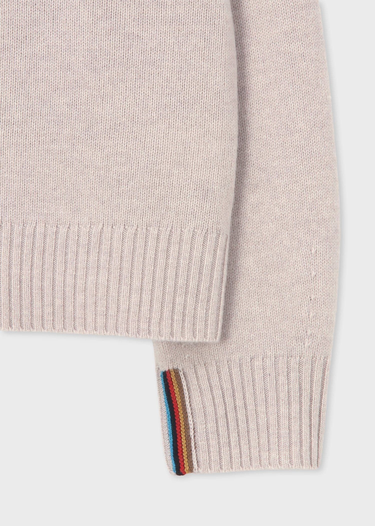 ウィメンズ インターシャ ストライプ ニット