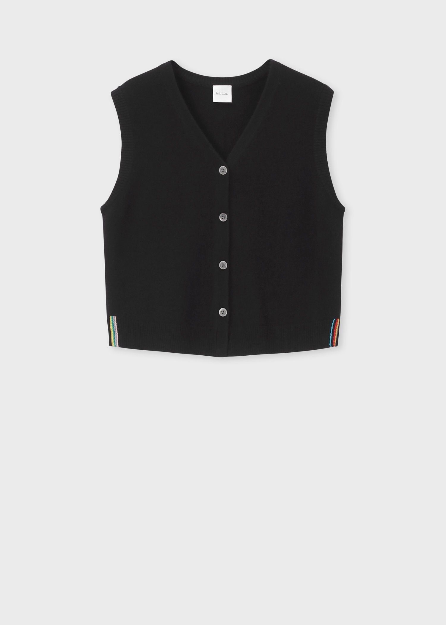 ウィメンズ インターシャ ストライプ ベスト