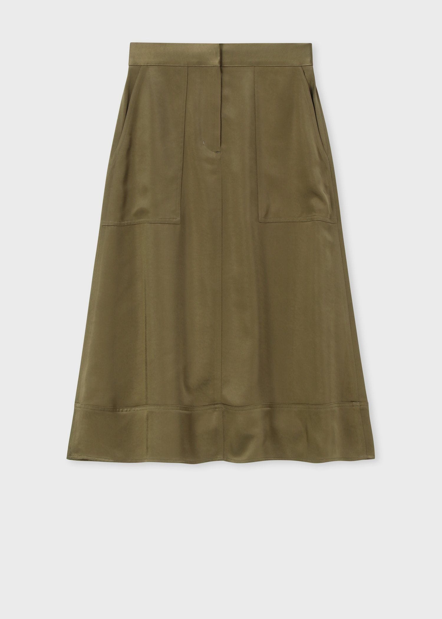 ウィメンズ サテン ミリタリー スカート