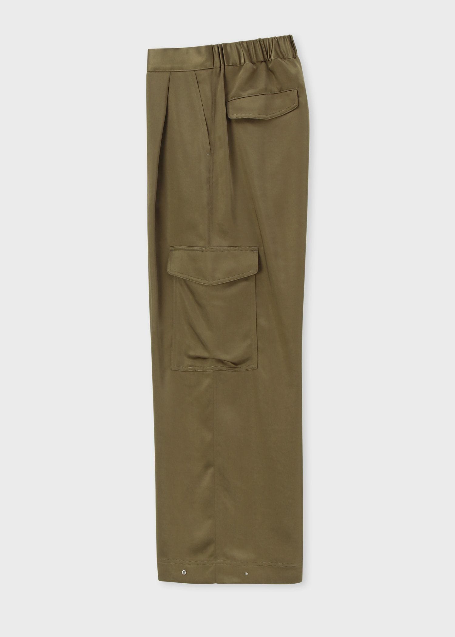 ウィメンズ サテン ミリタリー カーゴパンツ