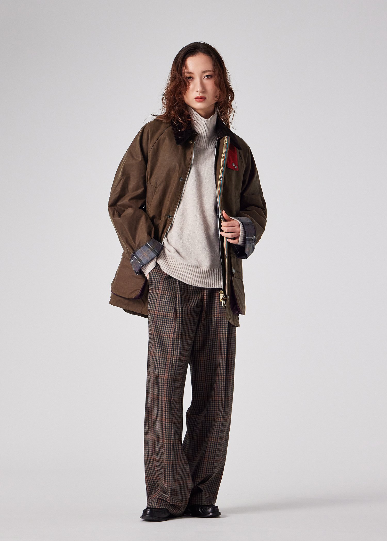 ウィメンズ "Paul Smith Loves Barbour" Bedale ワックスジャケット