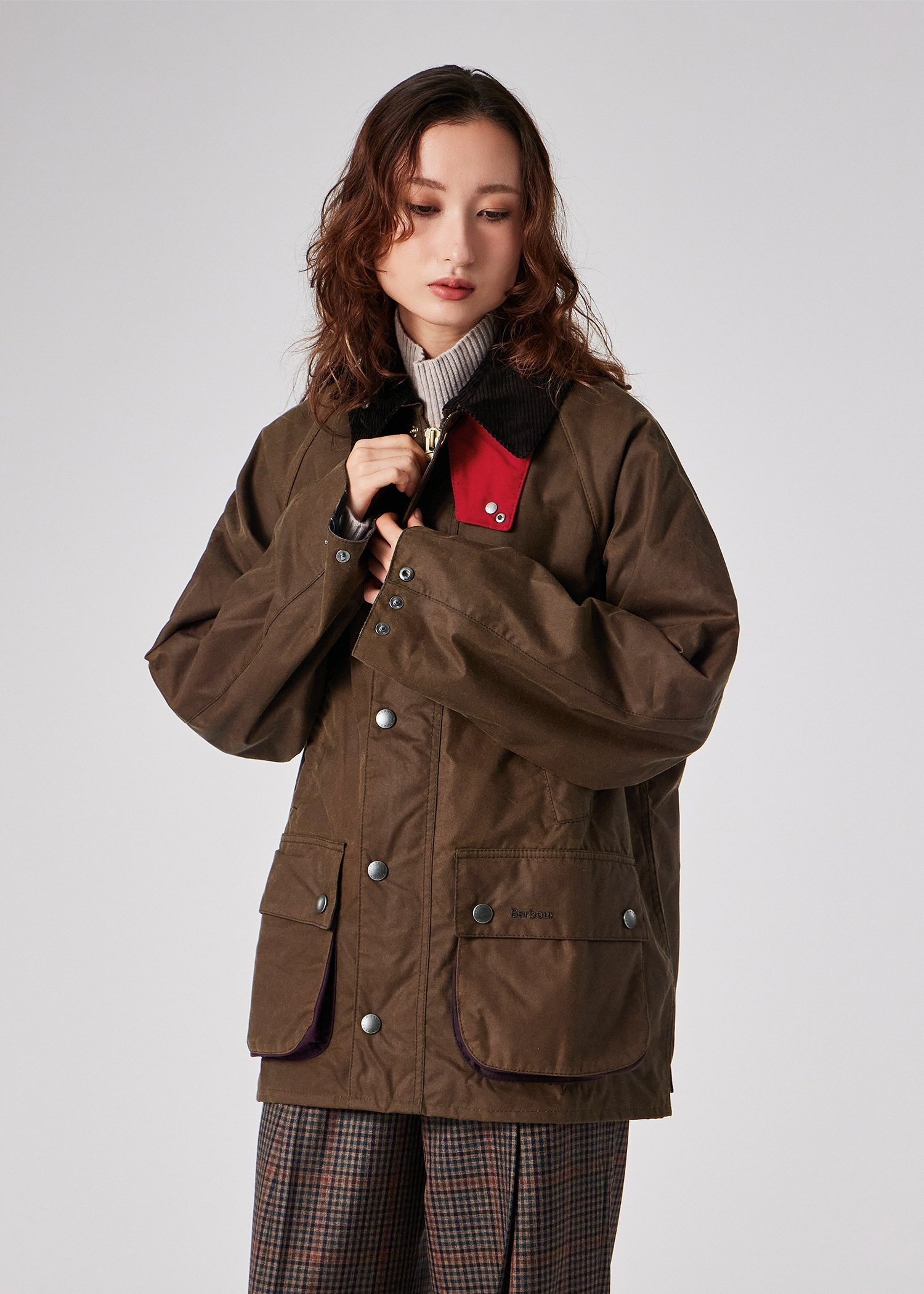 ウィメンズ "Paul Smith Loves Barbour" Bedale ワックスジャケット