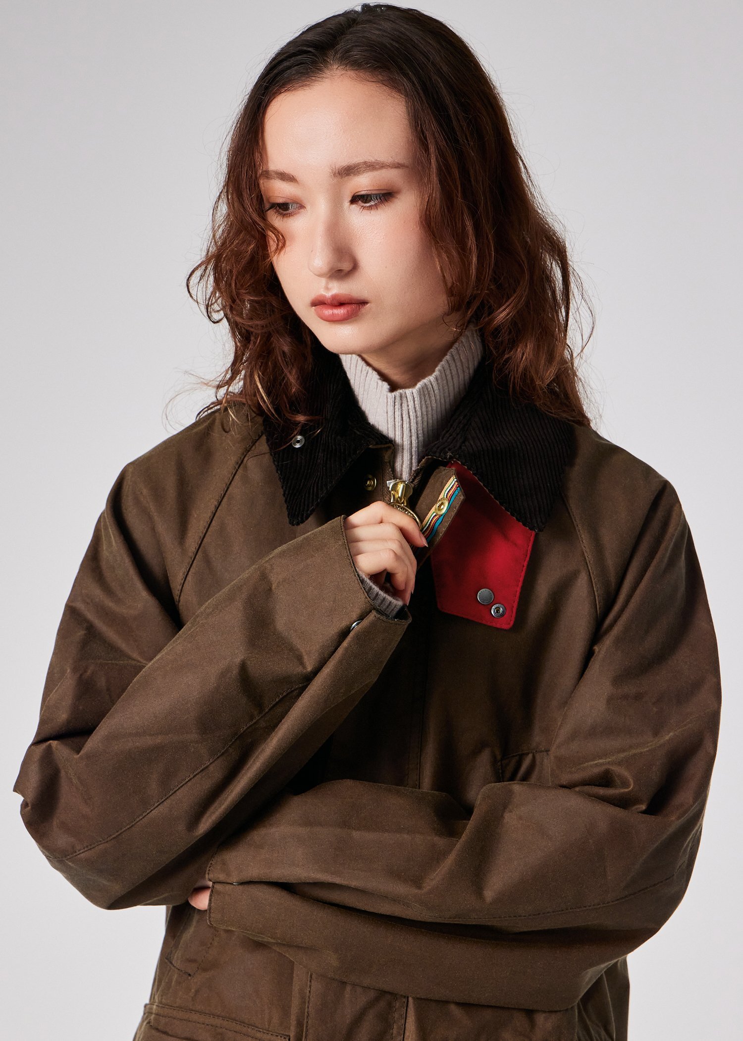 ウィメンズ "Paul Smith Loves Barbour" Bedale ワックスジャケット