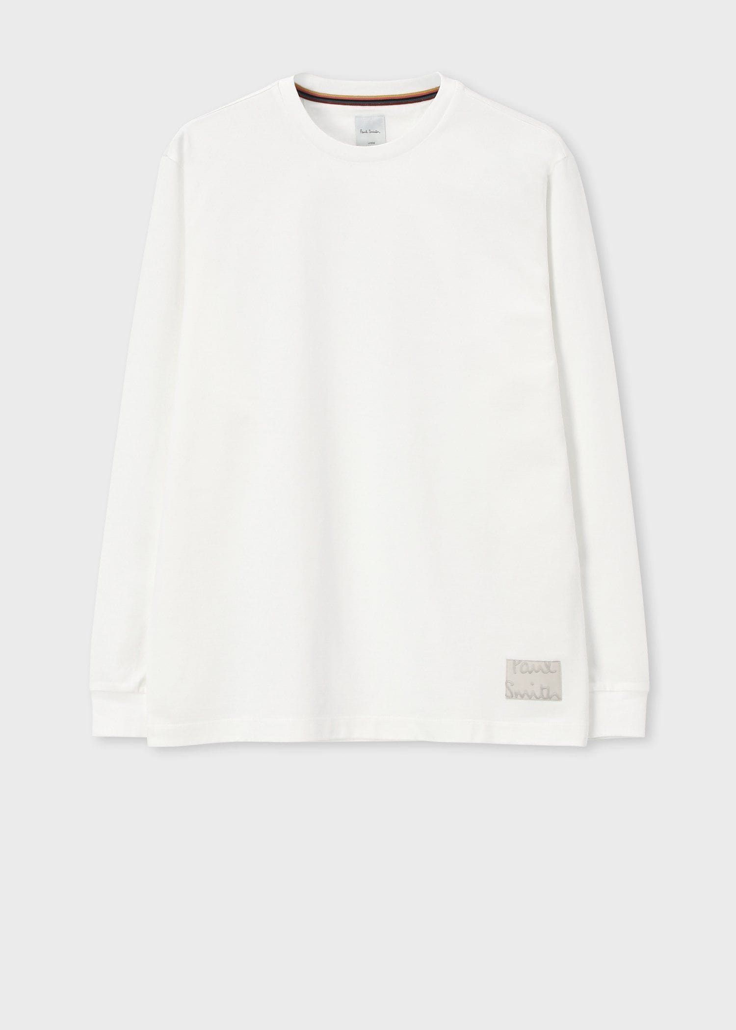 "Cropped logo" 長袖Tシャツ