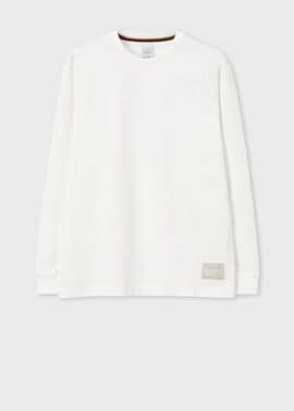 "Cropped logo" 長袖Tシャツ