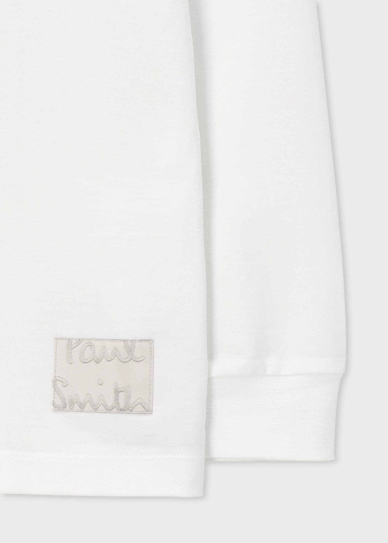 "Cropped logo" 長袖Tシャツ