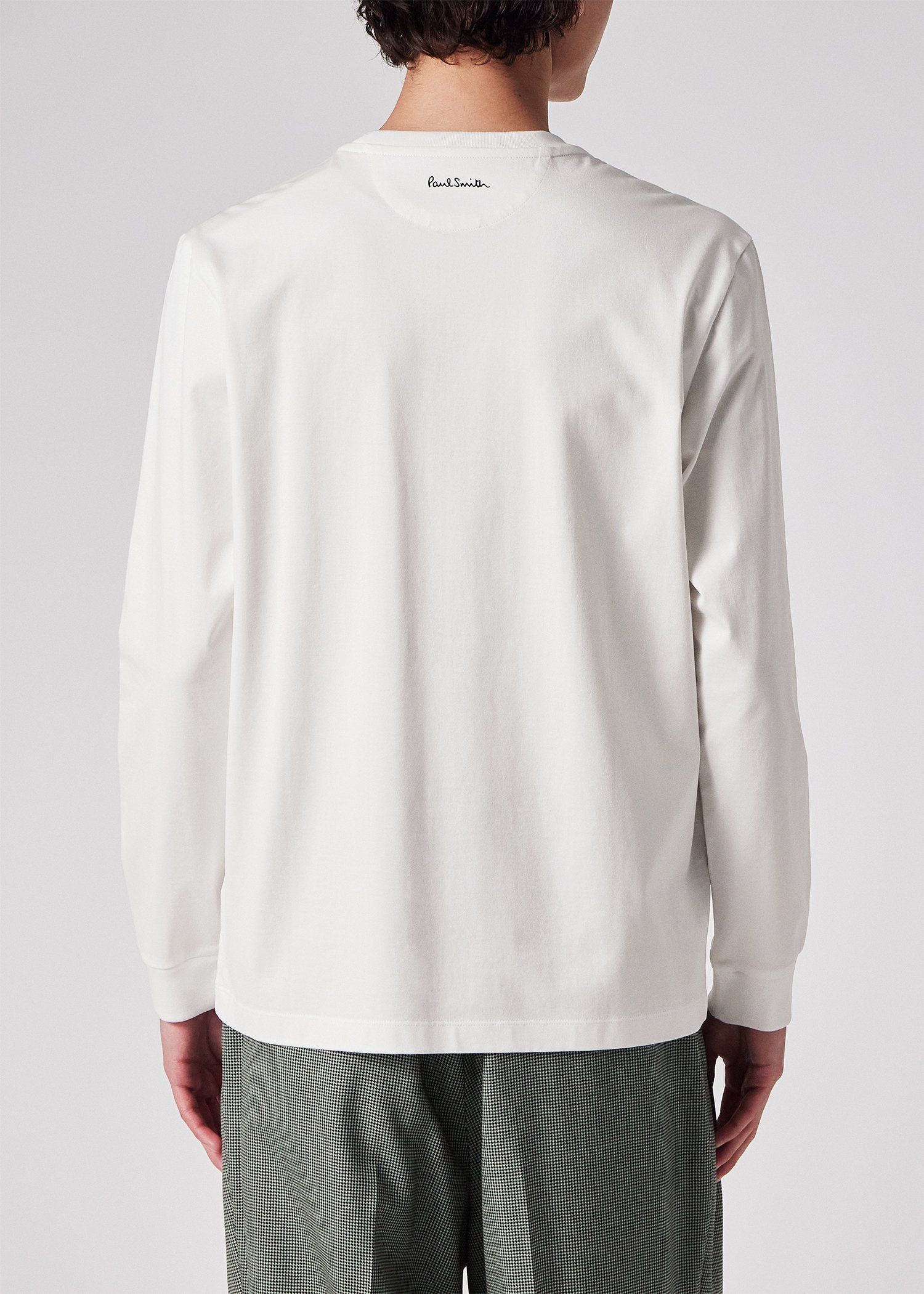 "Cropped logo" 長袖Tシャツ