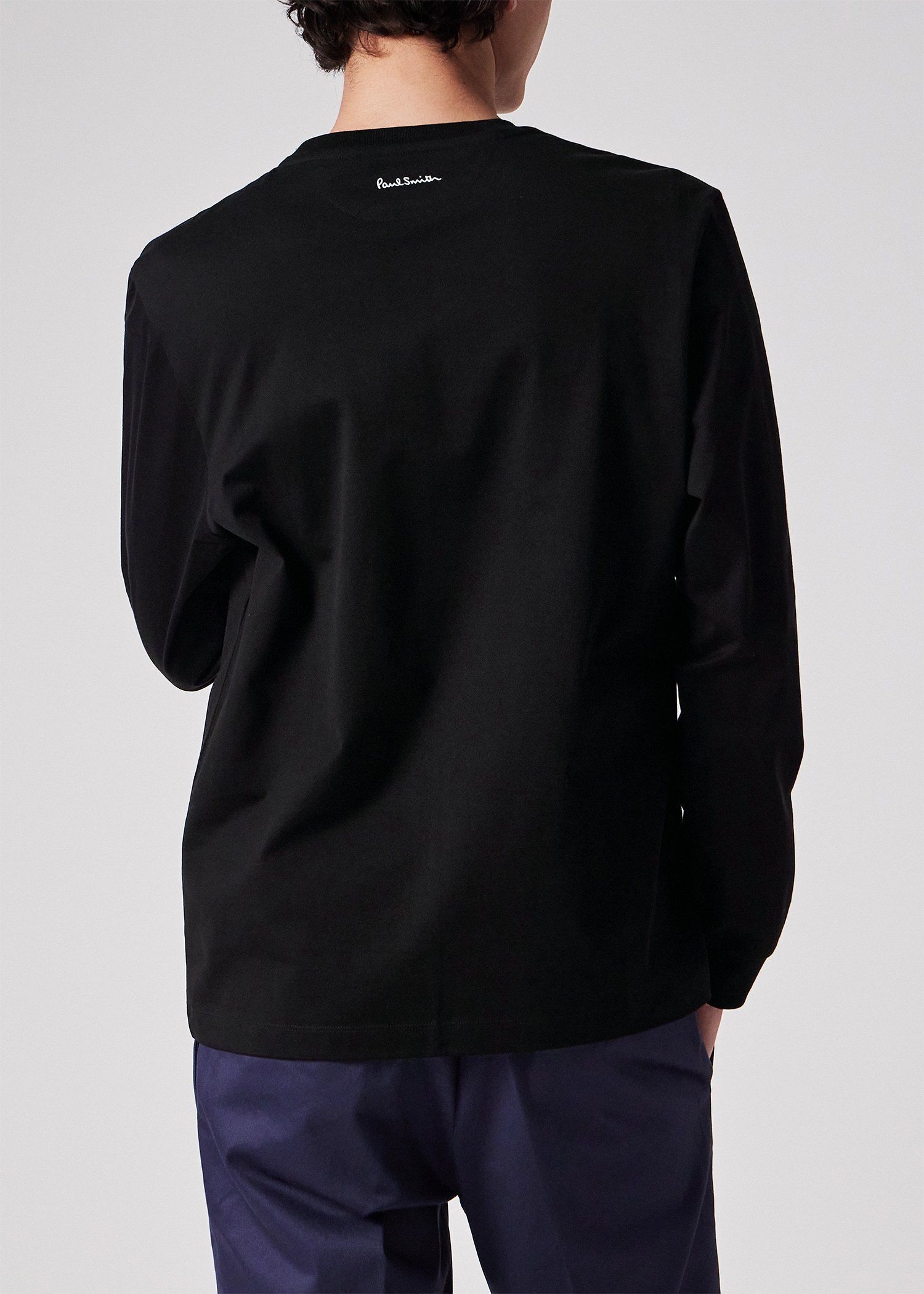 "Cropped logo" 長袖Tシャツ