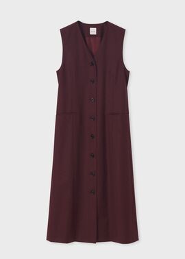 ウィメンズ カシミアブレンド フランネル ジャンパースカート