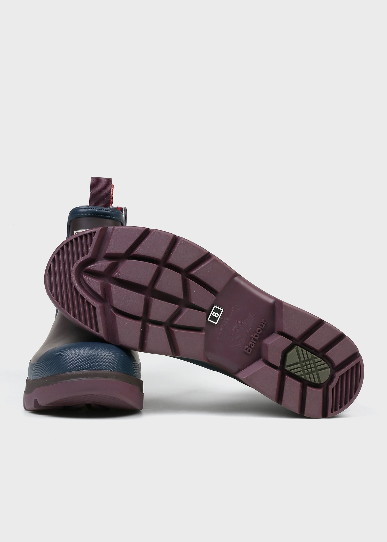 "Paul Smith Loves Barbour" カラーブロック サイドゴアレインブーツ