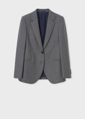 ウィメンズ カシミアブレンド フランネル ジャケット