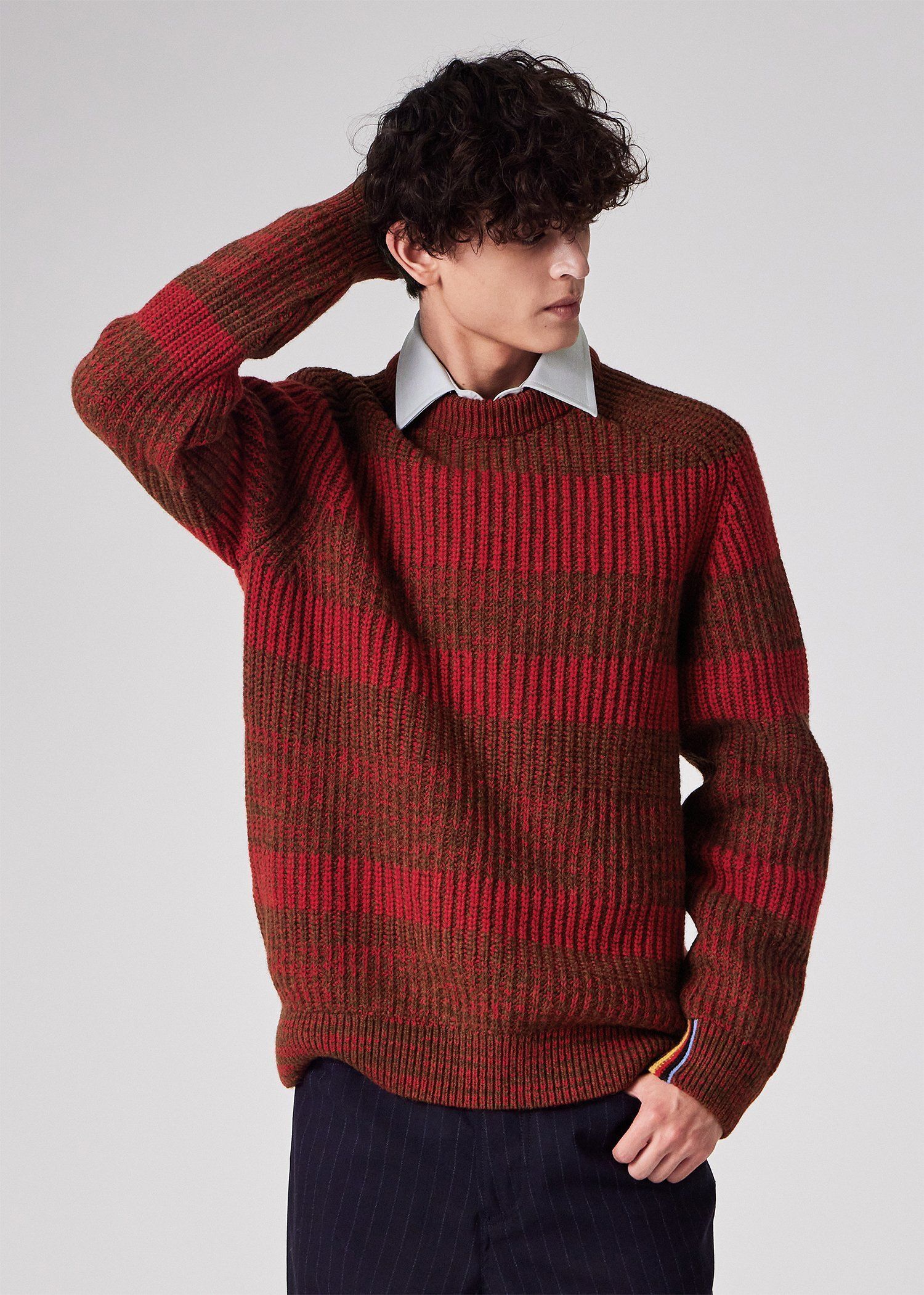 "Paul Smith Loves Barbour" サドルクルーネックセーター