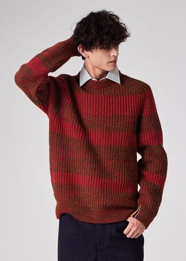 "Paul Smith Loves Barbour" サドルクルーネックセーター
