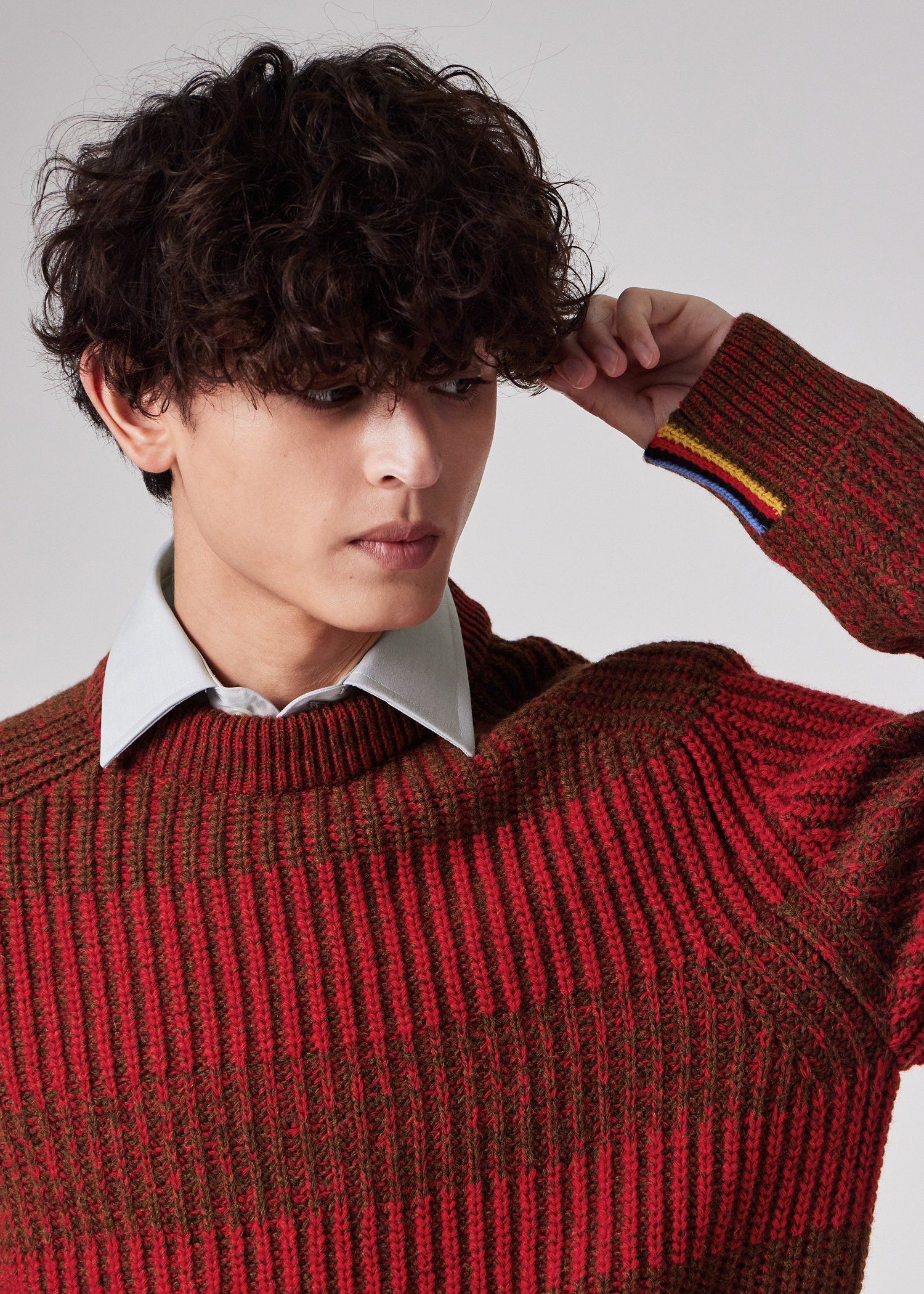 "Paul Smith Loves Barbour" サドルクルーネックセーター