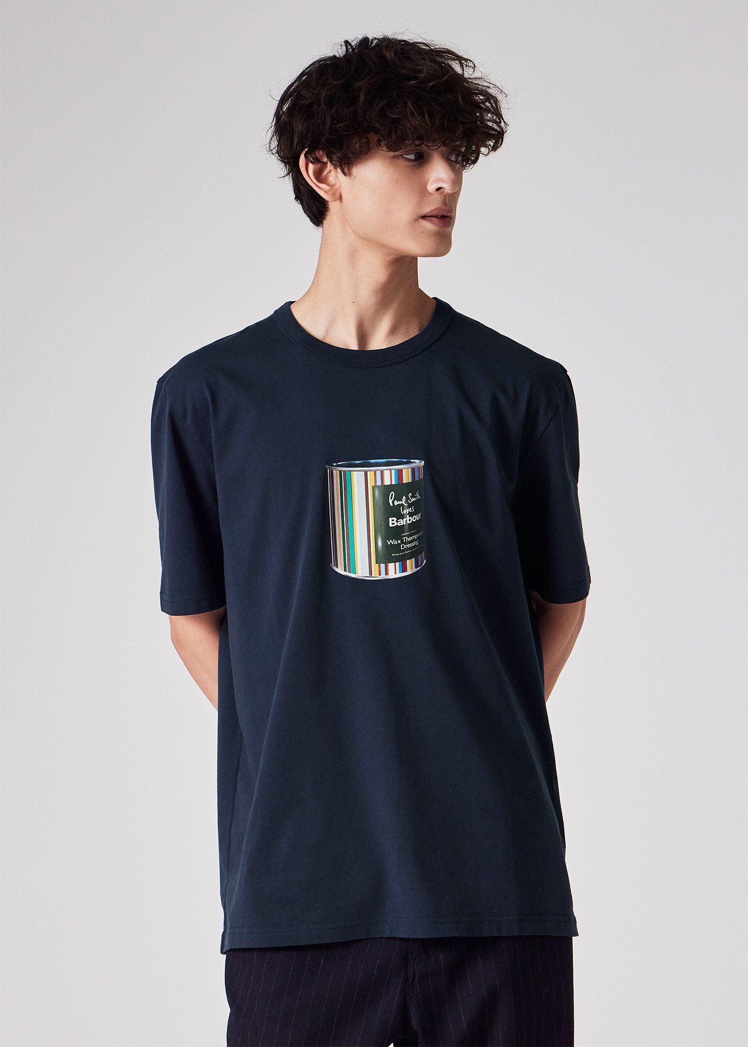 "Paul Smith Loves Barbour" プリント Tシャツ