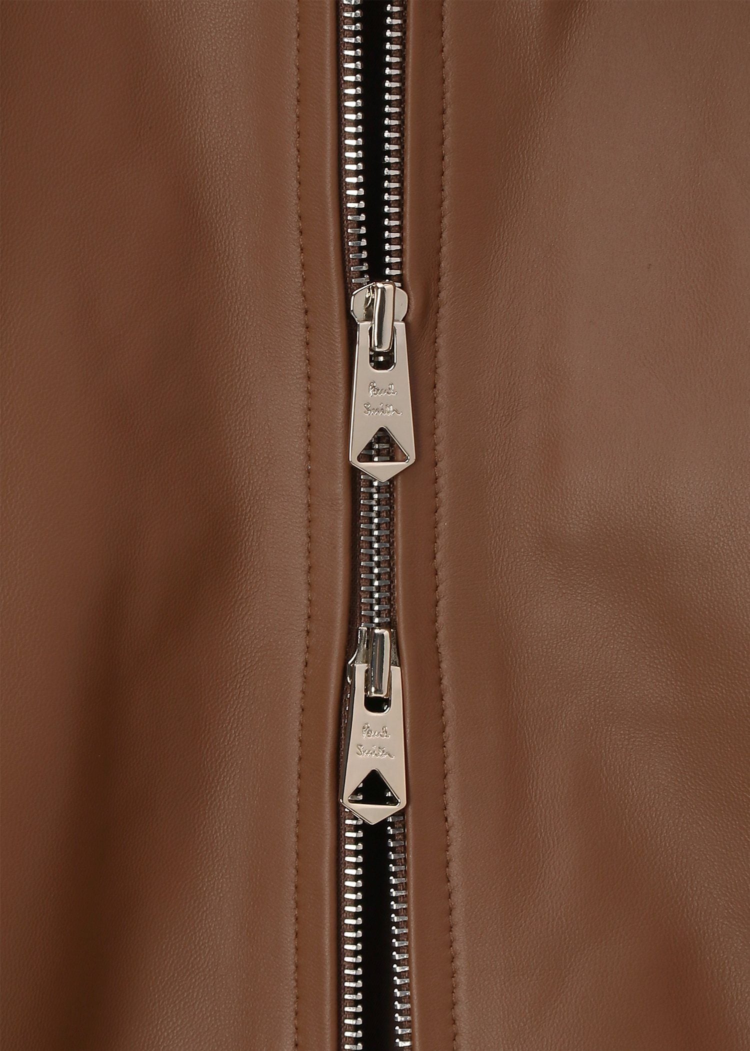 スタンドカラー レザーブルゾン