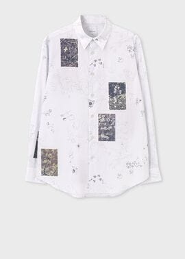 "Floral Postcards" シャツ