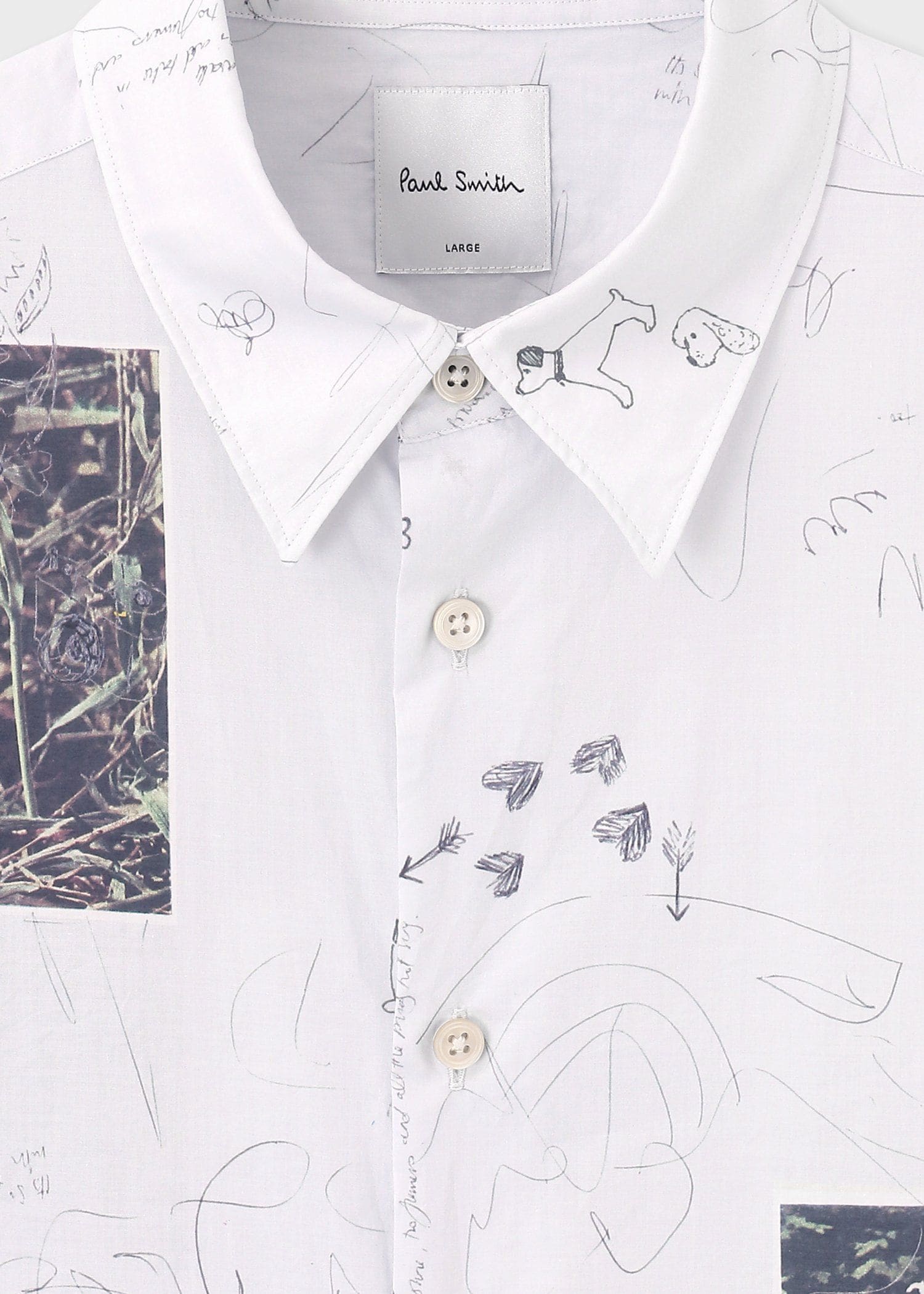 "Floral Postcards" シャツ