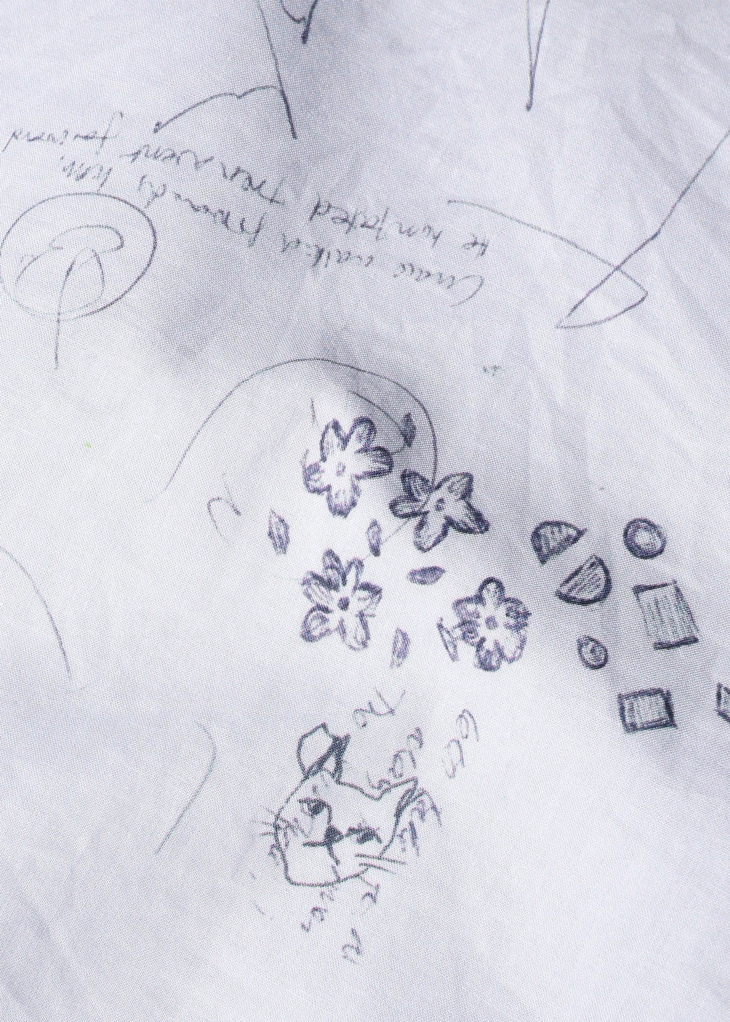 "Floral Postcards" シャツ