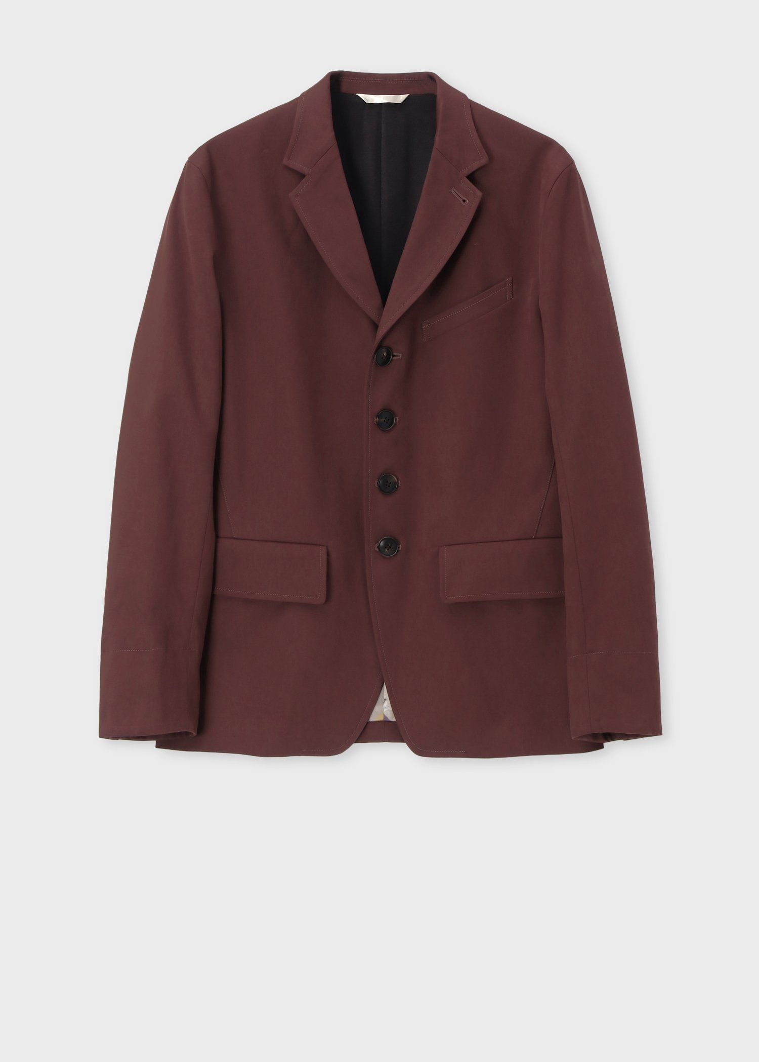 【sou】ポールスミス テーラードジャケット ヘリンボーン ブラウン M Paul Smith COLLECTION ポールスミス テーラードジャケット 4釦