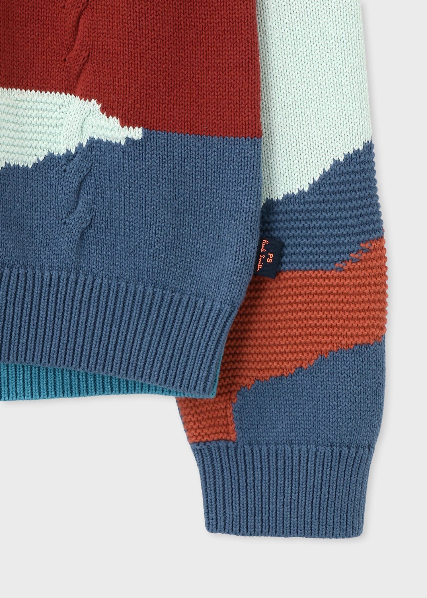 "Mountains" インターシャ クルーネックニット