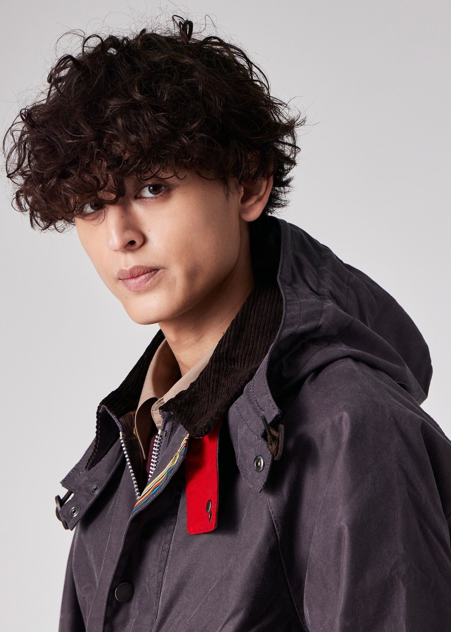 "Paul Smith Loves Barbour" デタッチャブルフード