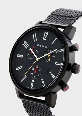 Church Street Chronograph メンズウォッチ（ブラック） ｜ポール・スミス