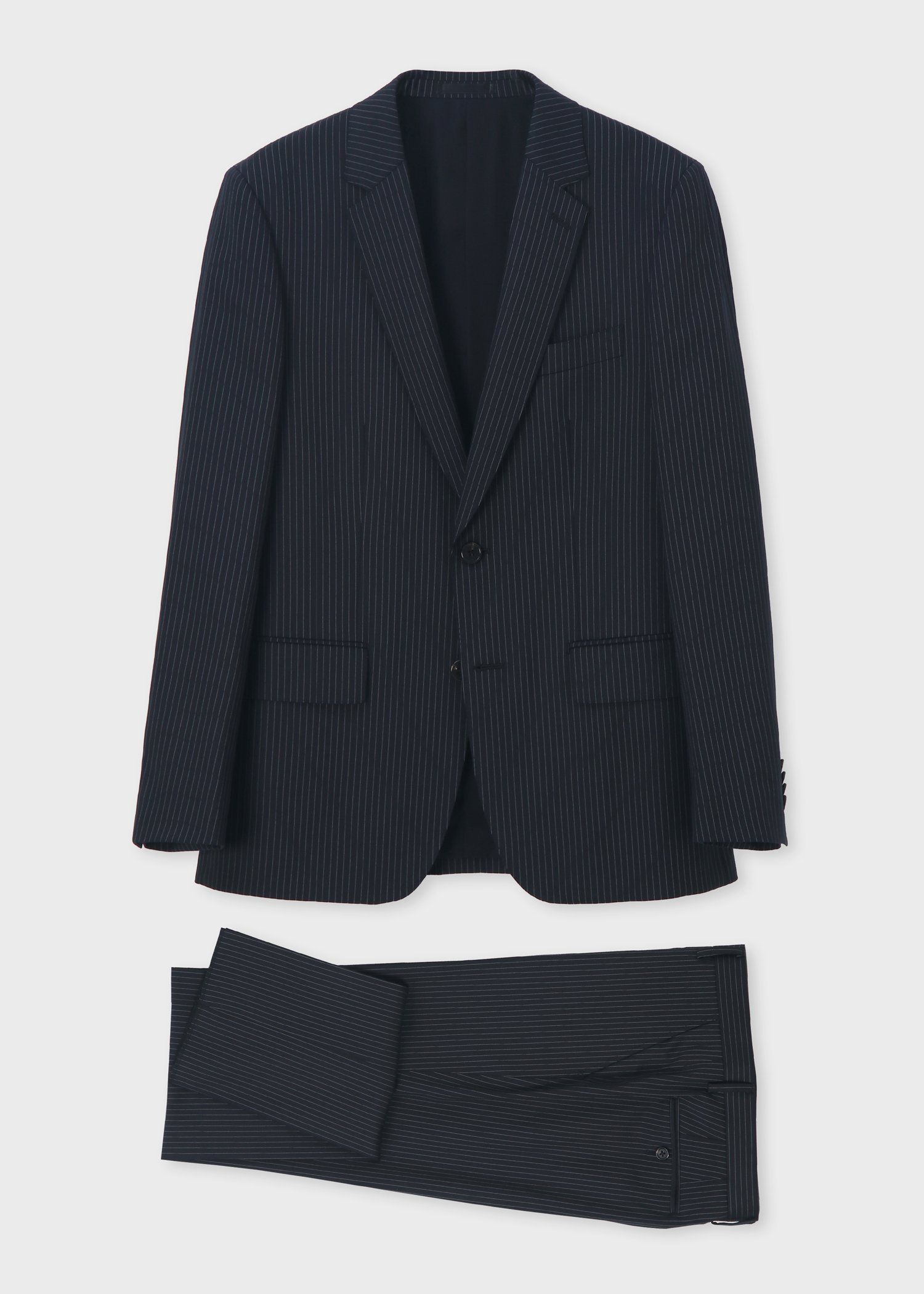 Paul Smith Sohoネイビー ストライプ ビジネススーツ上下 SOHO