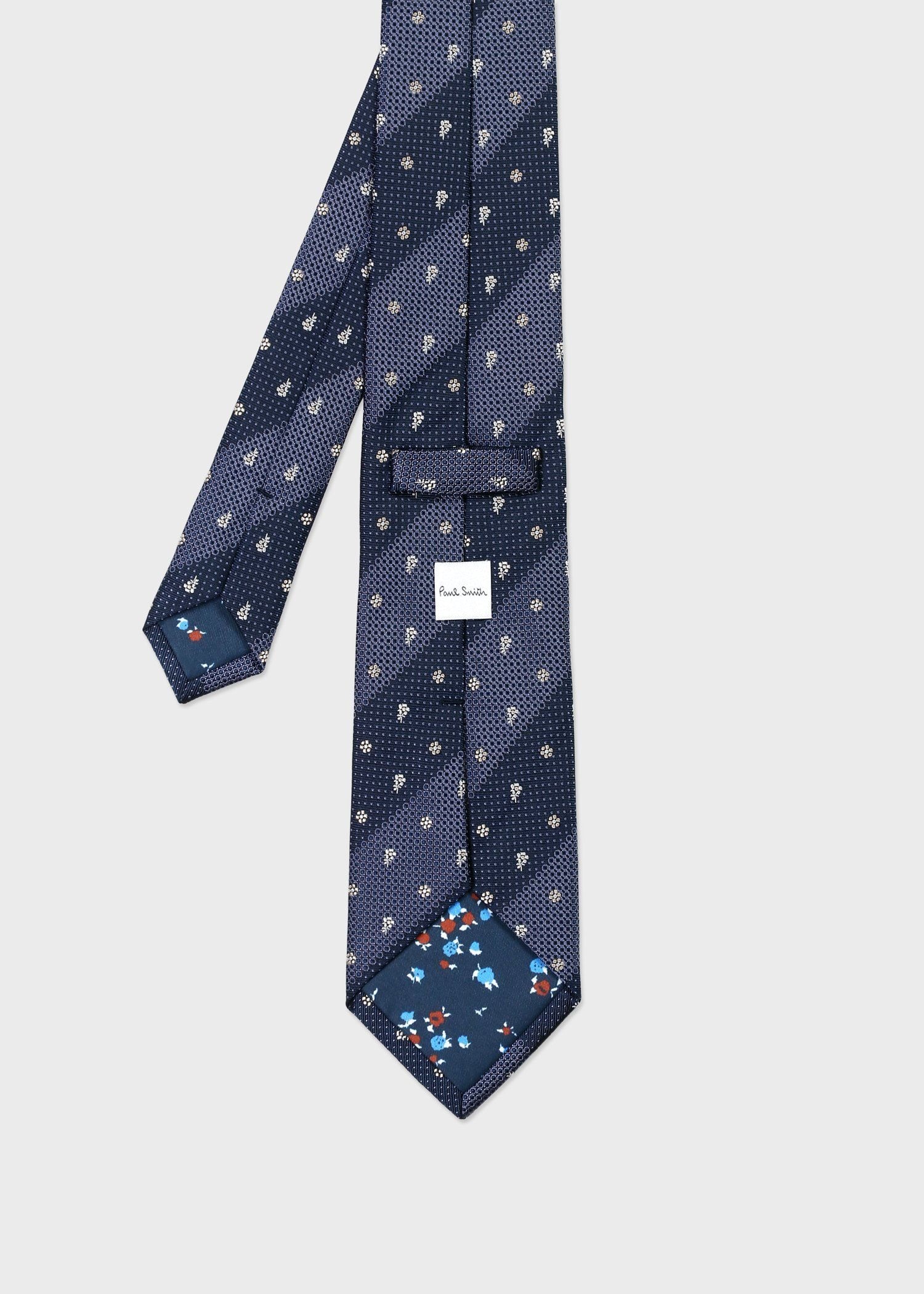 ミックスパターン タイ（ネイビー） ｜ポール・スミス