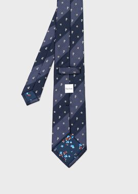 ミックスパターン タイ（ネイビー） ｜ポール・スミス