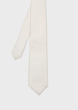 ジャカードシルバーパターン タイ