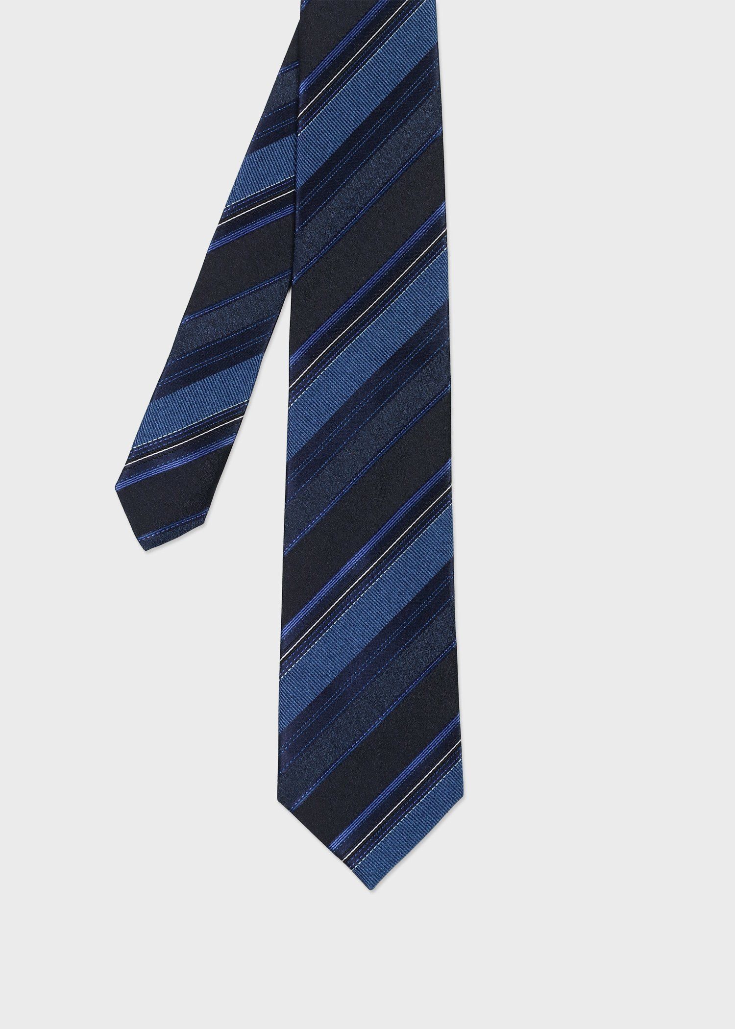シャドーレジメンタル タイ（ネイビー） ｜ポール・スミス